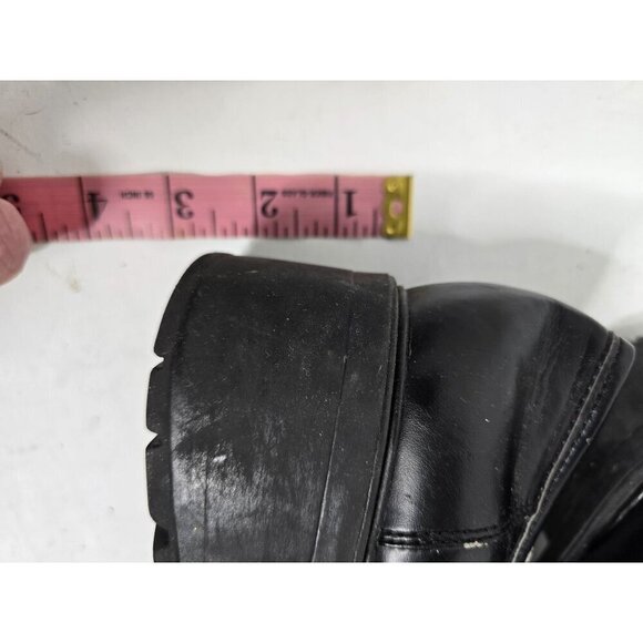 Vintage 90s Y2k Sassy Stuff Chunky Black Mary Jane Loafer Platforms - Picture 13 of 15
